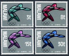 Malawi 190-193, 193a, MNH. Michel 186-189, Bl.28. Olympics Munich-1972: Athlete. - Malawi (1964-...)