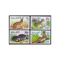 Malawi 442-445, MNH. Michel 424-427. Nyika Hare, Squirrel, Hedgehog,Genet. 1984. - Malawi (1964-...)