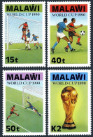 Malawi 566-569,569a,MNH.Michel 549-552,Bl.70. World Soccer Cup Italy-1990. - Malawi (1964-...)