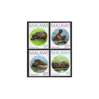 Malawi 502-505, MNH. Michel 485-488. Hippopotamus 1987. Egret. - Malawi (1964-...)