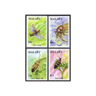 Malawi 590-593,MNH.Michel 573-576. Red Locust,Weevil,Cotton Bug,Pollen Beetle. - Malawi (1964-...)