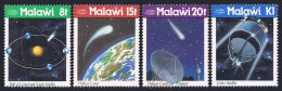 Malawi 478-481, MNH. Michel 461-464. Halley's Comet 1986. Giotto Probe. - Malawi (1964-...)