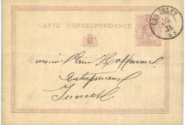 Carte-correspondance N° 28 écrite De Chatelet Vers Jumet - Letter-Cards