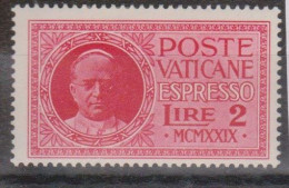 Vatican Expres N°1 Avec Charnière - Priority Mail