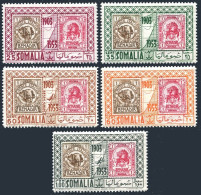 Somalia 192-194,C32-C33,hinged.Mi 283-287. Somali Postage Stamp,50,1953.Elephant - Mali (1959-...)