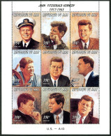 Mali 890 Aj Sheet,MNH. President John F. Kennedy, 1917-1963. 1997. Portraits. - Malí (1959-...)