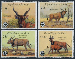 Mali 542-545, Hinged. Mi 1078-1081. World Wildlife Fund WWF-1986. Derby's Eland. - Mali (1959-...)
