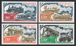 Mali C226-C229,hinged.Mi 456-459. Locomotives 1974.C3-PLM,1906,150P,1939;Hudson - Malí (1959-...)