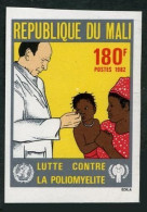 Mali 453 Imperf,MNH.Michel 917B. Fight Against Polio,1982.UNICEF Emblems. - Mali (1959-...)