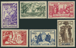 Fr Somali Coast 139-144, MNH. Paris-1937 Colonial Art EXPO. Colonial Resources, - Malí (1959-...)