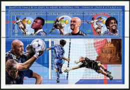 Mali 984 Ac Sheet, MNH. World Soccer Cup France-1998. Famous Players. - Mali (1959-...)