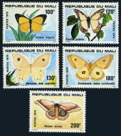 Mali 348-352, MNH. Michel 719-723. Butterflies 1979. Eurema Brigitta, - Malí (1959-...)