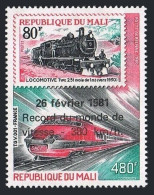 Mali C425, MNH. Michel 863. New Railroad Speed Record, 1981. TGV-001, France. - Malí (1959-...)