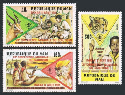 Mali 429-432,432, MNH. Mi 868-870, Bl.17. World Scouting 1981. Lord Baden-Powell - Malí (1959-...)