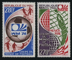 Mali 214-215,MNH.Michel 434-435. World Soccer Cup Munich-1974. - Malí (1959-...)