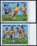 Mali C555-C556,C557,MNH.Michel 1133-1134,Bl.29. Soccer Cup Italy-1990.Winners. - Malí (1959-...)