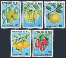 Mali 378-382, MNH. Mi 780-784. Fruits 1980. Guavas, Cashews, Oranges, Bananas, - Malí (1959-...)