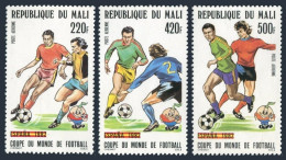 Mali C447-C449, C450, MNH. Mi 908-910, 911 Bl.20. World Soccer Cup Spain-1982. - Malí (1959-...)