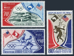 Mali C188-C190,MNH.Michel 393-395. African-USA Sports Meet,1973.Swimming,Discus, - Mali (1959-...)