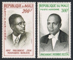 Mali C9-C10, MNH. Michel 23-24. Presidents Modibo Keita, Mamadou Konate, 1961. - Malí (1959-...)