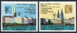 Somalia 524-525,MNH. Congress Of Somali Studies,1983.Views Of Hamburg. - Mali (1959-...)