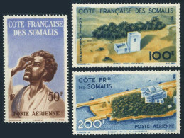 Fr Somali Coast C15-C17, MNH. Michel 304-306. Gazing Skyward; Mansion. 1947. - Malí (1959-...)