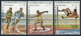 Somalia 535-537,537a, MNH. Mi 353-355, Bl.15. Olympics Los Angeles-1984. Discus, - Malí (1959-...)
