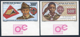 Mali C462-C463 Imperf,MNH. Michel 913B-914B. Scouting Year 1982. Baden-Powell. - Mali (1959-...)