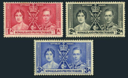 Somaliland 81-83, MNH. Michel 74-76. Coronation 1937: King George VI. - Mali (1959-...)