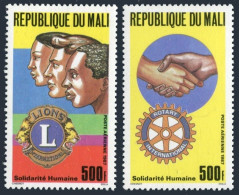 Mali C538-C539,MNH.Michel 1102-1103. Rotary,Lions International,1987. - Mali (1959-...)