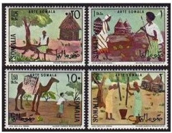 Somalia 295-298, MNH. Michel 92-95. Garesa Museum, Mogadishu. Paintings. 1966. - Mali (1959-...)