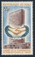 Mali C29,MNH.Michel 97. Cooperation Year ICY-1965. UN Headquarters. - Malí (1959-...)