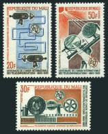 Mali 74-76,MNH.Michel 105-107. ITU Centenary, 1965. Communication Equipment. - Mali (1959-...)