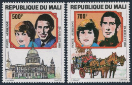 Mali C436-C437, MNH. Mi 878-879. Royal Wedding,1981. Lady Diana, Prince Charles. - Mali (1959-...)