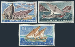 Fr Somali Coast C32-C34, MNH. Mi 361,363-364. Boats 1964. Sambouk, Zaroug,Zeima. - Mali (1959-...)