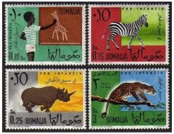 Somalia 245-247, C72, MNH. Giraffe, Zebra, Rhino, Leopard - Mali (1959-...)