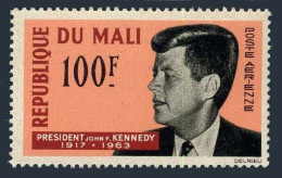 Mali C24,C24a Sheet, MNH. Michel 91, Bl.3. President John F. Kennedy. 1964. - Malí (1959-...)