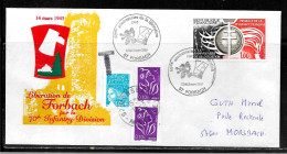 P235 - LETTRE DE FORBACH DU 12/03/05 TAXEE MORSBACH DU 15/03/05 - ANNIVERSAIRE DE LA LIBERATION - Commemorative Postmarks