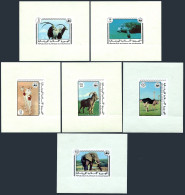 Mauritania 383-388 Deluxe Sheets, MNH. Mi 595-600. WWF 1978. Mammals, Ostrich. - Mauritanie (1960-...)