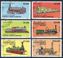 Mauritania 469-474, CTO. Michel 704-709. Locomotives, 1980. - Mauretanien (1960-...)