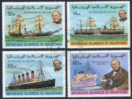 Mauritania 415-418, CTO. Michel 636-639. Sir Rowland Hill, 1979. Postal Ships. - Mauritanië (1960-...)
