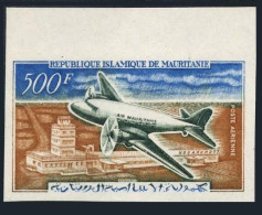 Mauritania C19 Imperf,MNH.Michel 201B. Plane,Nouakchott Airport.1963. - Mauritania (1960-...)