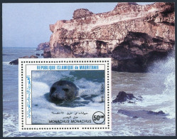 Mauritania 601, MNH. Michel 875 Bl.63. Monk Seal Monachus, 1986 - Mauritania (1960-...)