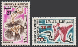 Mauritania 309-310, MNH. Mi 483-484. Pendant, Rahla Headdress. New Value, 1974. - Mauritanië (1960-...)