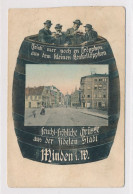 AK Um 1910 Humor-AK Bäckerstraße Bierfass Umtrunk Minden - Minden