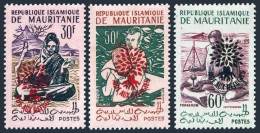 Mauritania 129-130,132 Var Type 2,MNH.Michel III-V Type II. Refugee Year 1962. - Mauretanien (1960-...)