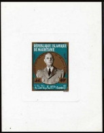 Mauritania 289 Deluxe Sheet,MNH.Michel A418. Charles De Gaulle.1971. - Mauretanien (1960-...)