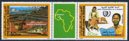 Mauritania C236-C237a, MNH. Mi 864-865. PhilEXPO-1985. IYY-1985.Iron Mine;Sheep. - Mauritanië (1960-...)