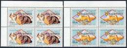 Mauritania 693-693A Blocks/4,MNH.Michel 999-1000. Cats,Dog,1991. - Mauritania (1960-...)