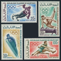 Mauritania C72-C75,MNH.Michel 334-337. Olympics Grenoble-1968,Mexico-1968.Slalom - Mauretanien (1960-...)